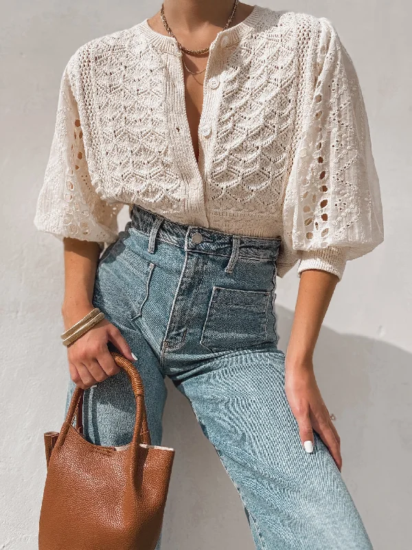 Eden Crochet Knit Top