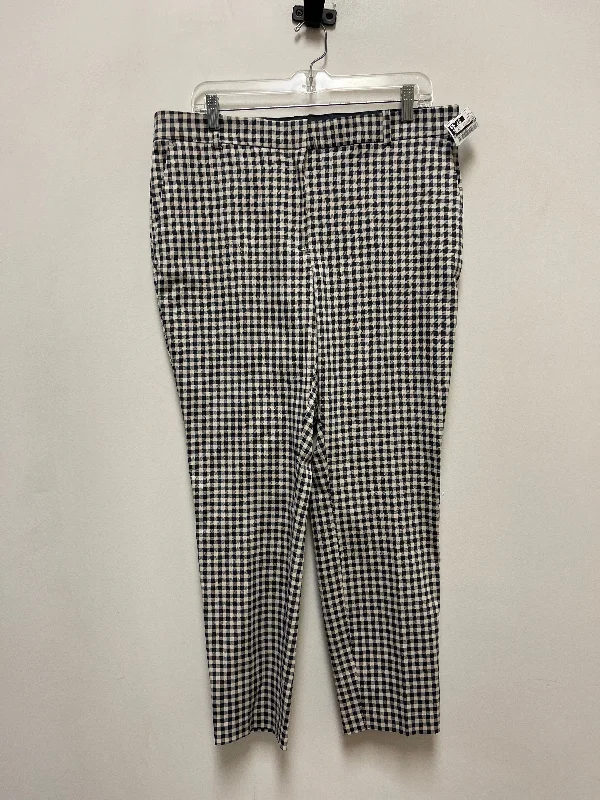 Pants Leggings By H&m In Checkered Pattern, Size: 16