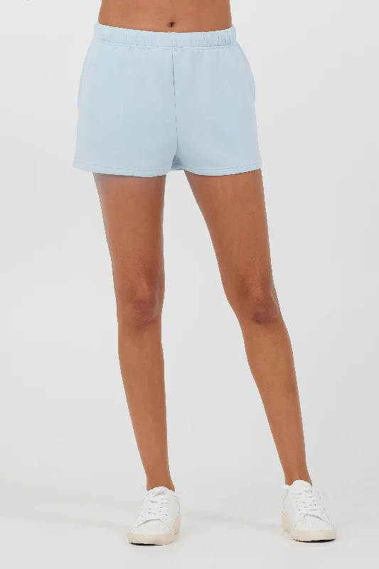 Sailboat Blue Cloud Fleece Shorts