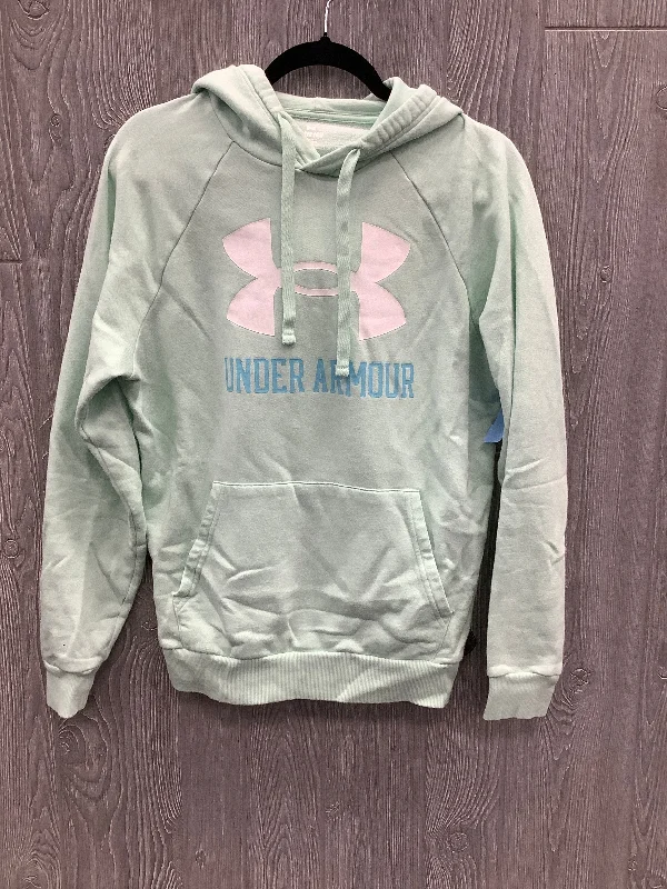 Athletic Sweatshirt Hoodie By Under Armour In Green, Size: S