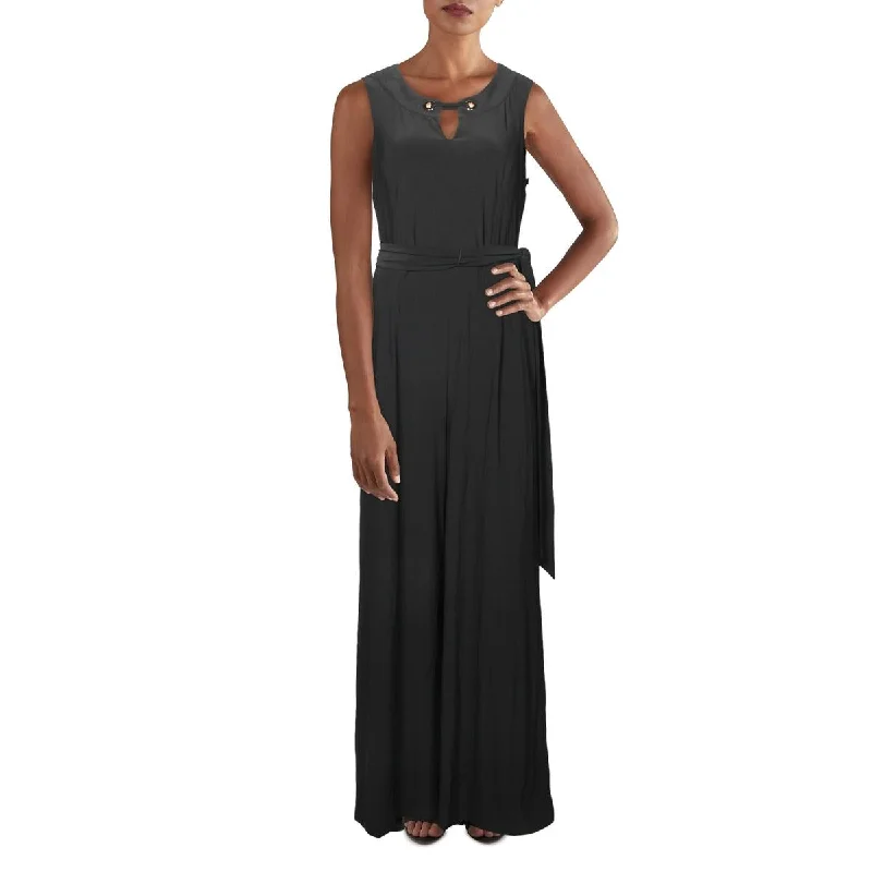 Womens Keyhole Grommet Jumpsuit