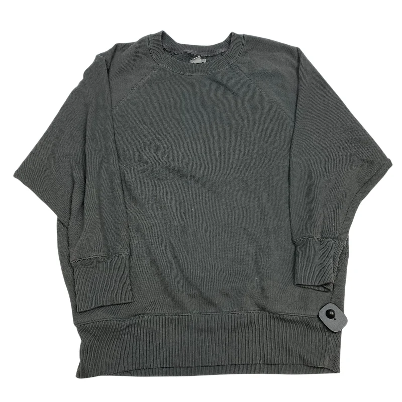 Sweatshirt Crewneck By Aerie In Grey, Size: S