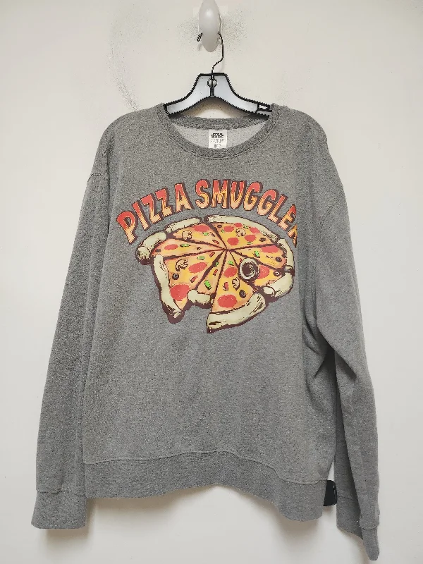 Sweatshirt Crewneck By Disney Store In Grey, Size: Xl