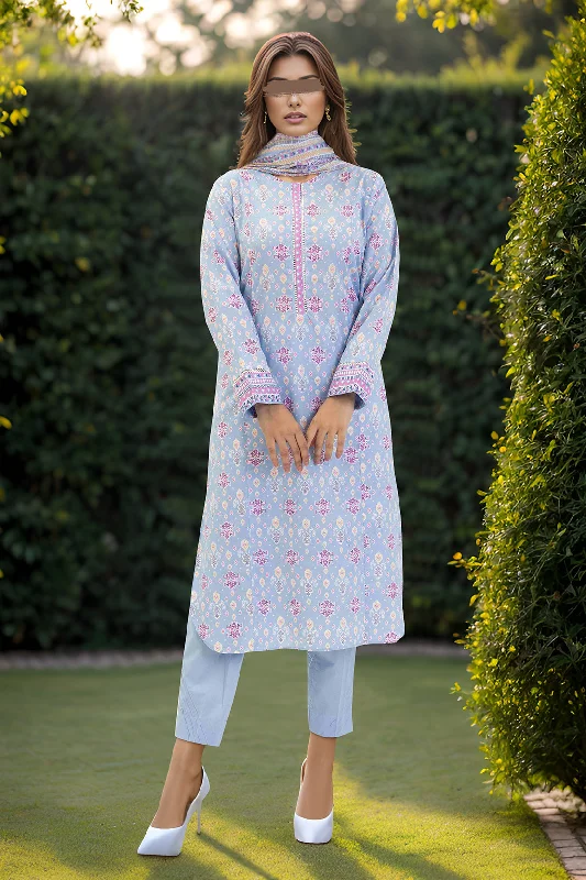 Printed Lawn Stitched/Unstitched 3 Piece