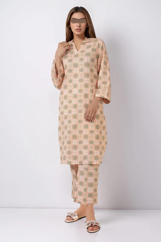 Printed Khaddar Stitched 2 Piece (Shirt/Trouser)