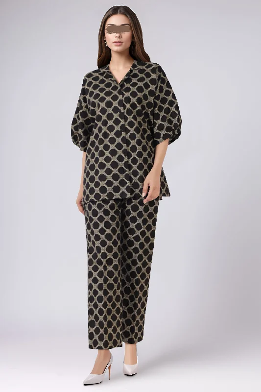 Printed Khaddar Stitched 2 Piece (Shirt/Trouser)