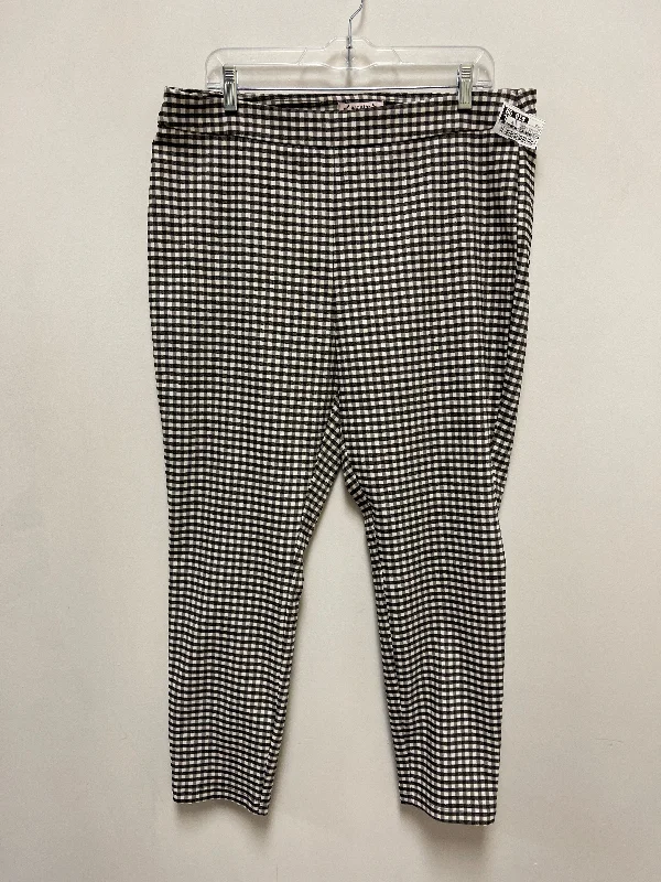 Pants Leggings By Nanette By Nanette Lepore In Checkered Pattern, Size: Xl