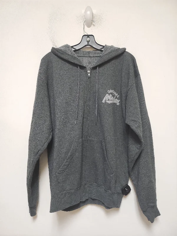 Sweatshirt Hoodie By Walt Disney In Grey, Size: M