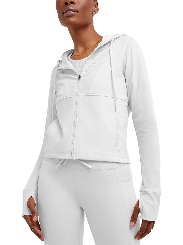 Womens Lightweight Polyester Zip-Up Jacket