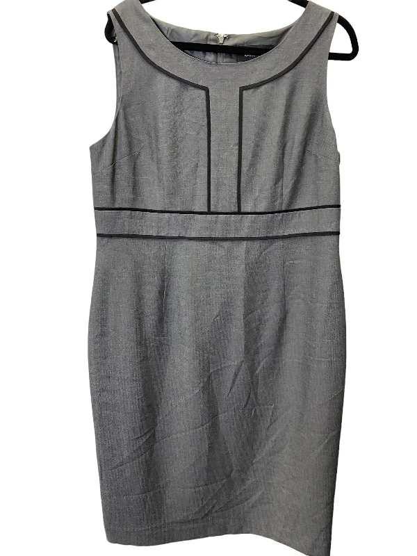 Dress Work By Evan-picone In Grey, Size: L