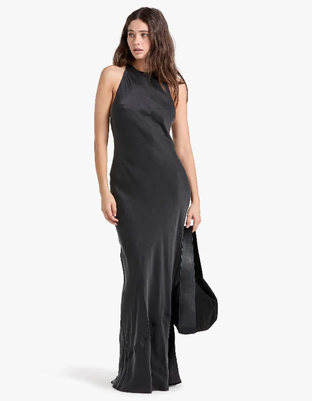 High Low Dress - Black