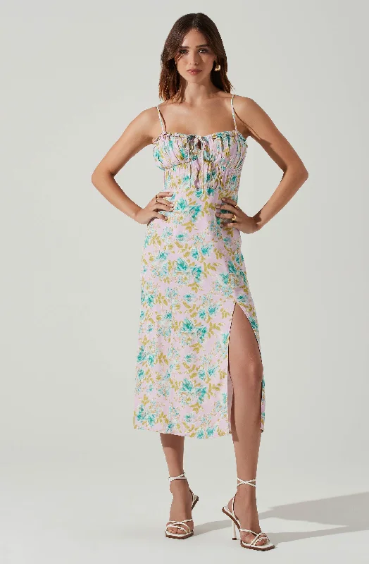 Avalee Floral Cutout Midi Dress