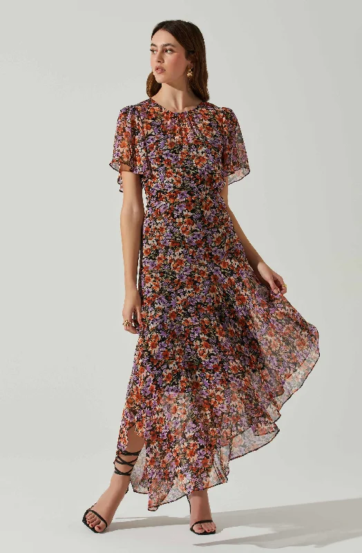 Mirella Floral Midi Dress