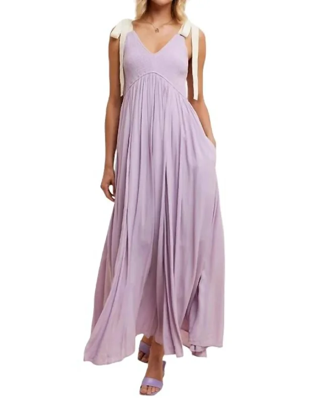 Camryn Maxi Dress In Purple