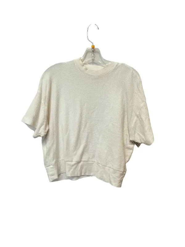 Cream Top Short Sleeve Madewell, Size M