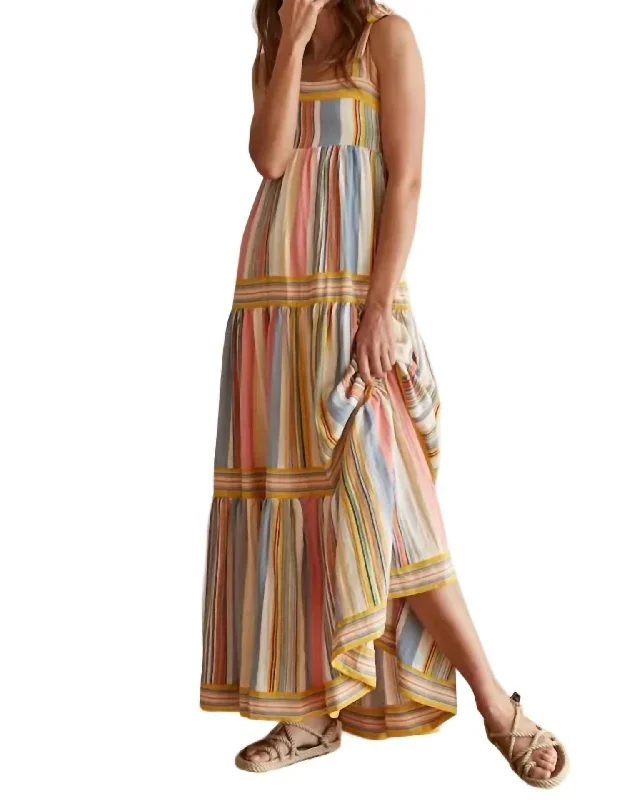 Merry Meadow Maxi Dress In Pink/must/multi