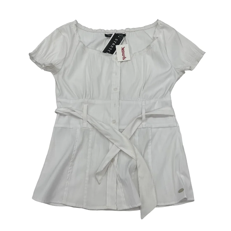 WHITE ANTILIA FEMME TOP SS, Size L