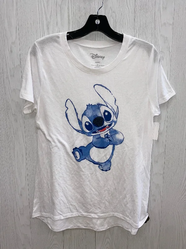 White Top Short Sleeve Disney Store, Size Xl