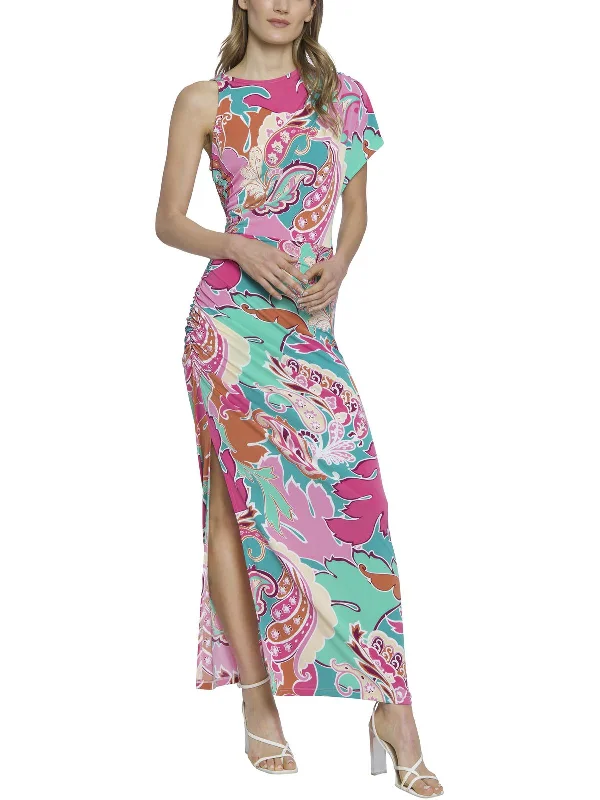 Womens Paisley Printed Maxi Dress