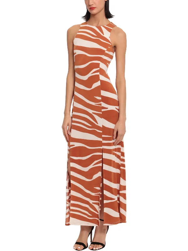 Womens Printed Long Maxi Dress