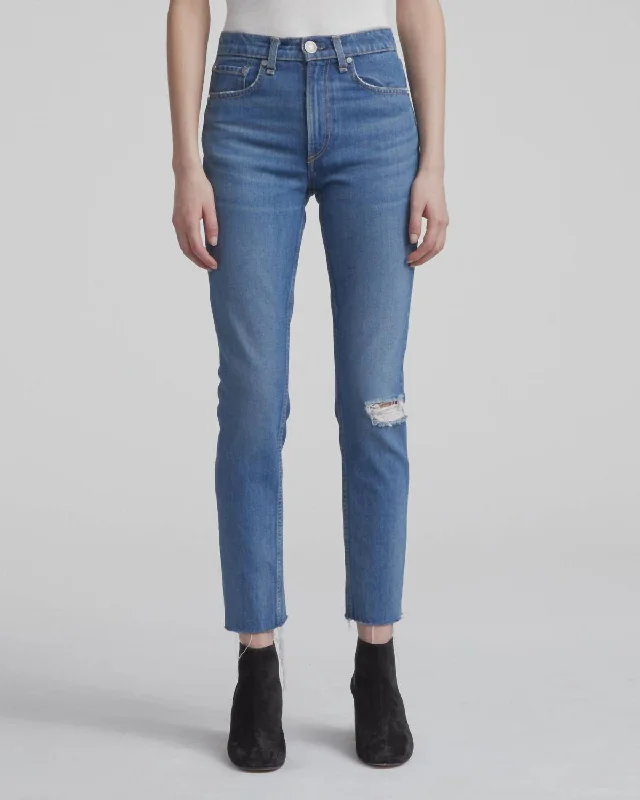 High Rise Ankle Skinny Jean In Pamela