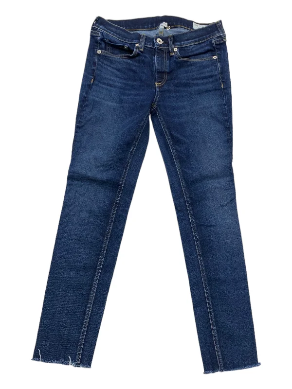 Jeans Skinny By Rag And Bone In Blue Denim, Size: 2