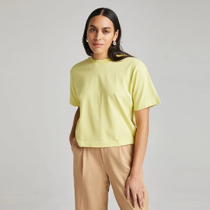 Relaxed Crop Tee (Pale Green)