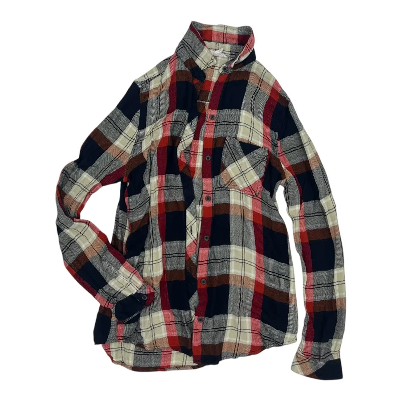 Top Ls By Beachlunchlounge In Plaid Pattern, Size:S