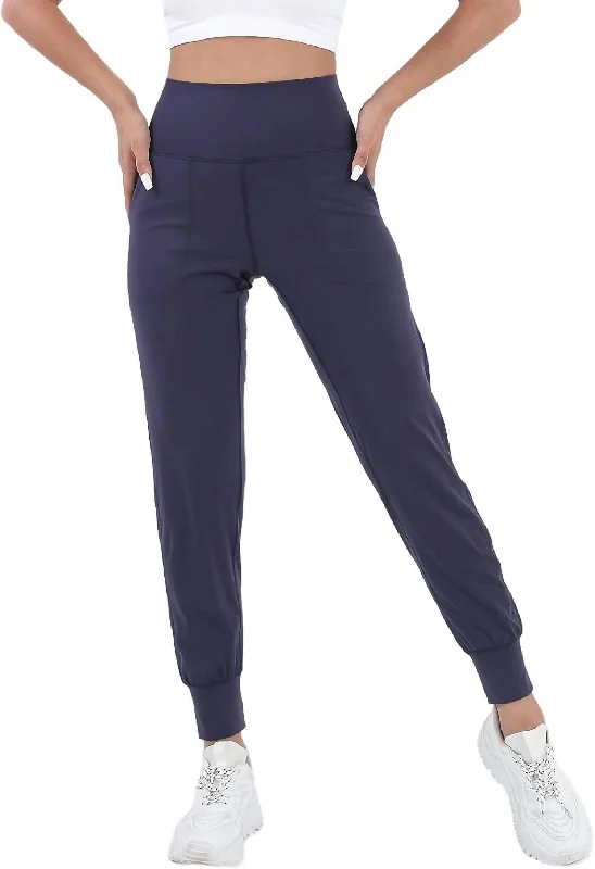 Athleisure With Pockets Joggers In Navy