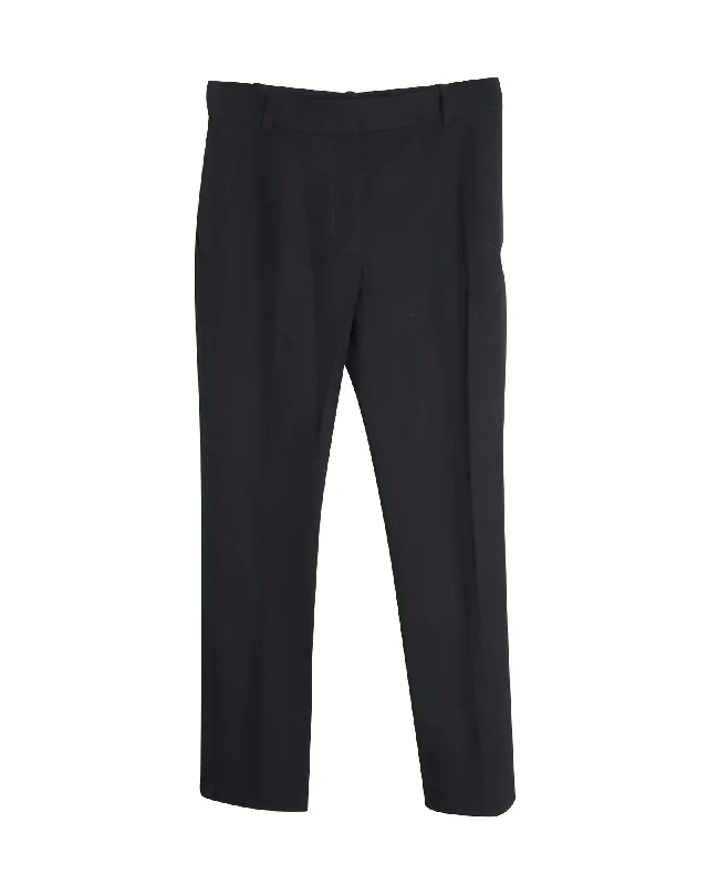 Joseph Zoran Gabardine Stretch Trousers In Black Viscose