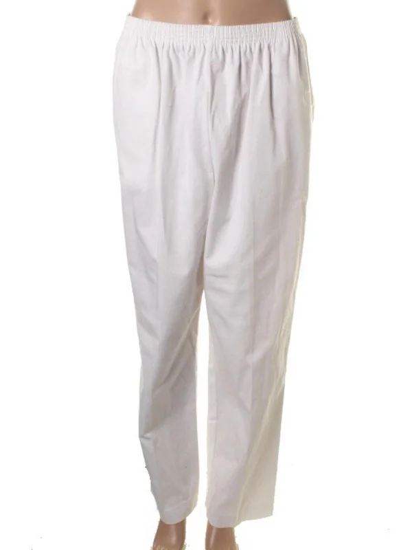 Womens Twill Office Straight Leg Pants