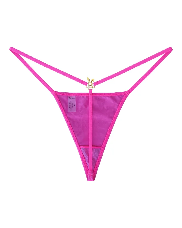 BUNNY G-STRING THONG IN HOT PINK