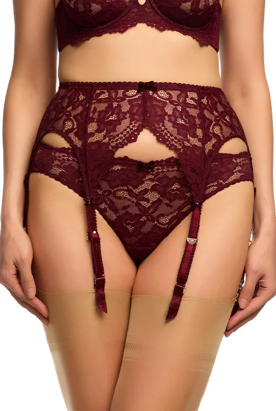 Cora Suspender - Bordeaux