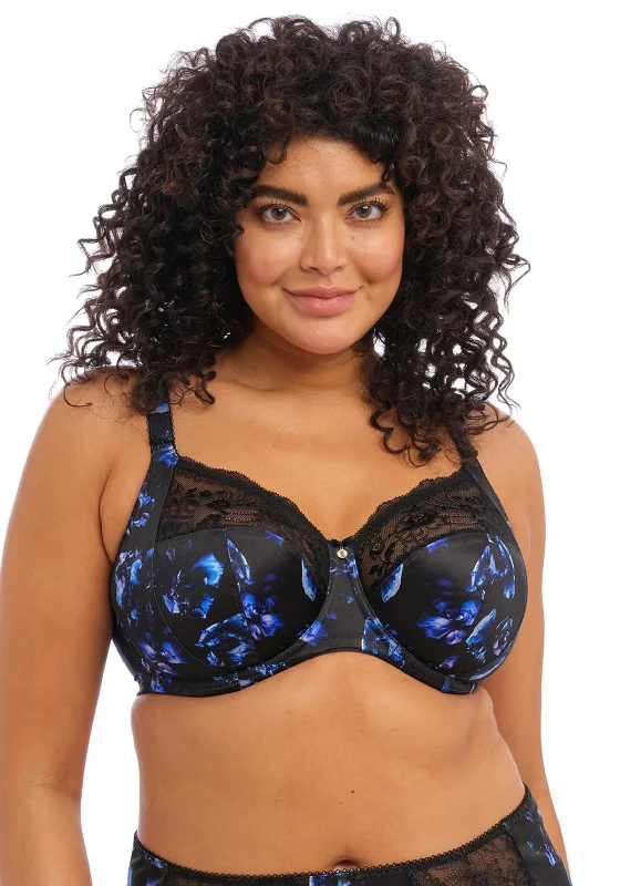 ELomi Morgan Full Cup Bra, Black and Blue