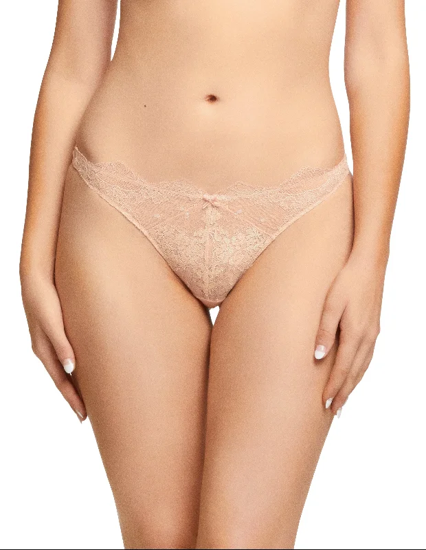 Lurex Lace G-string - Vintage Peach