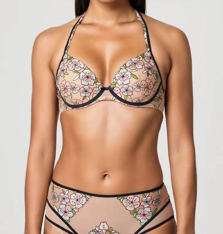 Raia Heart Shaped Bra In Autumn Leaf