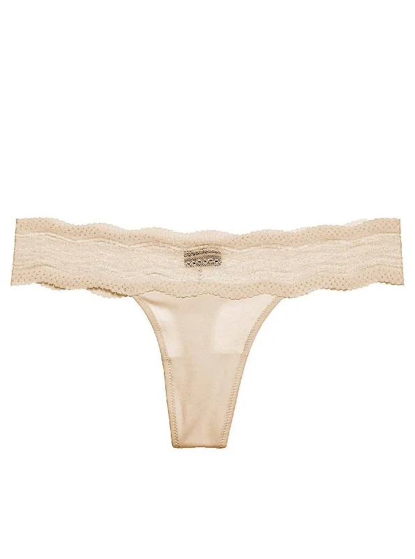 Women's Dolce Thong Panty In Blush